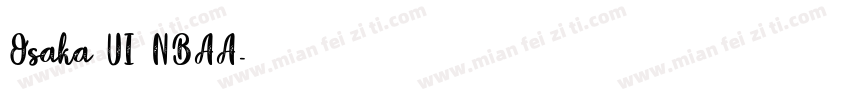 Osaka UI NBAA字体转换